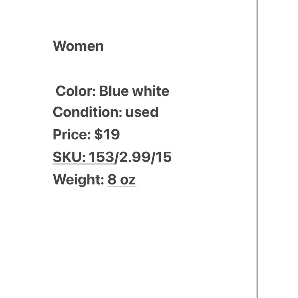 Stella Parker Collection Blue White Abstract Print Polo Shirt Womens Size Large - Picture 10 of 10